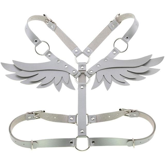 House Of Dasein Angel Wings Body Harness 16 Colours Bondage Fetish Clothing Bdsm