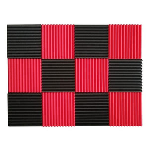 12Pcs Soundproofing Acoustic Panels Foam Tiles Inch X