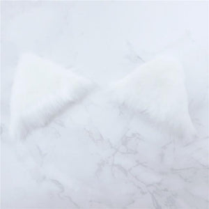 Lolita Cosplay Faux Fur Ears Hairclips Anime Neko Costume Clip Ddlg