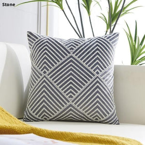 Modern Geometric Embroidered Velvet Cushion Covers Home Decor