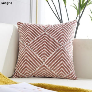 Modern Geometric Embroidered Velvet Cushion Covers Home Decor