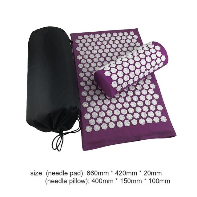 Lotus Acupressure Mat Cushion Pillow Yoga Stress Relief Relaxation F01