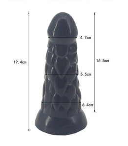 House Of Dasein Silicone Butt Plug Anal Dildo 19.4Cm 6.4Cm Thick Black