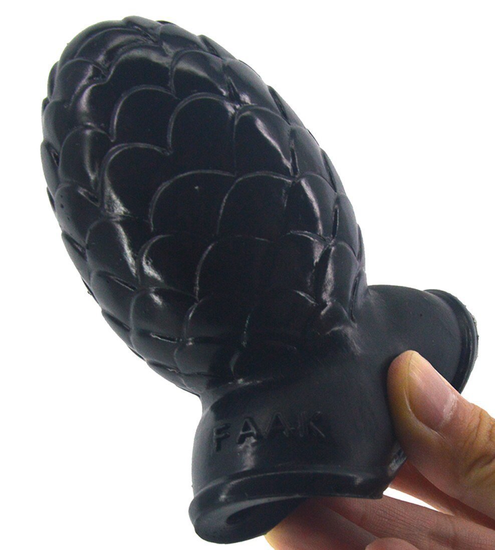 House Of Dasein Faak Silicone Butt Plug 9.5Cm 5.2Cm Thick Anal Dildo Brown Pink