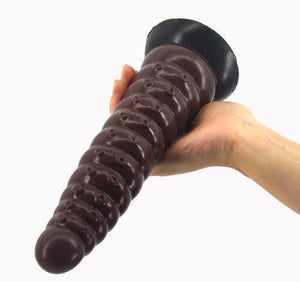 House Of Dasein Faak 25Cm Silicone Dildo Butt Plug Anal Sex Toy Brown Pink 5.2Cm Thick