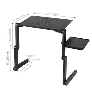 Folding Portable Laptop Desk Ergonomic Aluminum Bed Stand