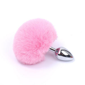 House Of Dasein White Or Pink Bunny Tail Butt Bdsm Pet Rabbit Cosplay Metal Anal Plug