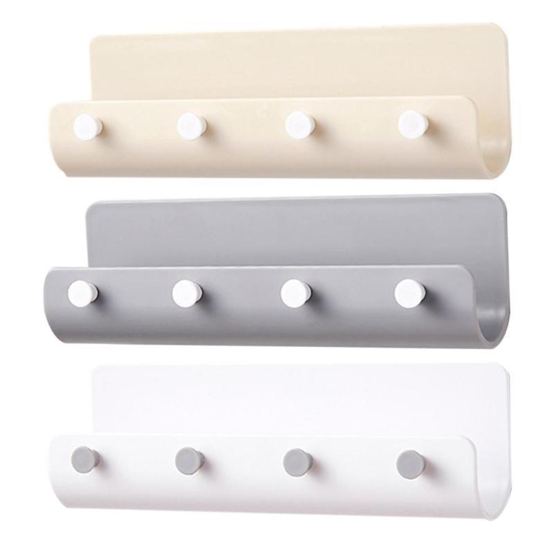 Nordic Wall Hooks With Shelf Key Rack Home Storage Organisation