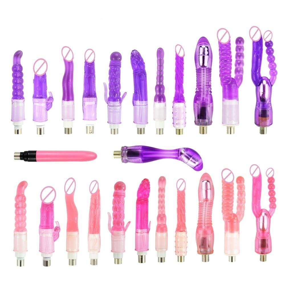 House Of Dasein 28 Types Pink Purple Dildos A2 / F2 Sex Machine Attachments