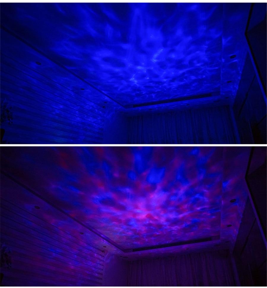 Ocean Wave Projector Led Night Light Usb Remote Control