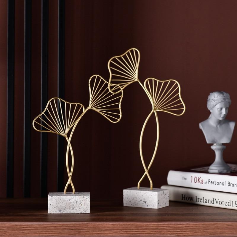 Gingko Leaves Sculpture Home Decor