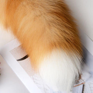 Fluffy Soft Faux Fur Puppy Kitten Fox Tail Anal Bdsm Cosplay Butt Plug