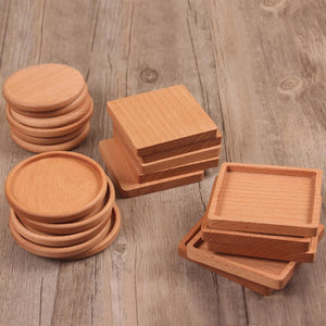 Eco Friendly Beech Wood Coasters