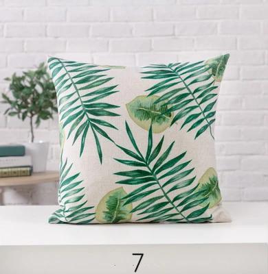 Tropical Plant Cushion Covers Coastal Home Decor