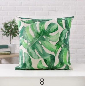 Tropical Plant Cushion Covers Coastal Home Decor