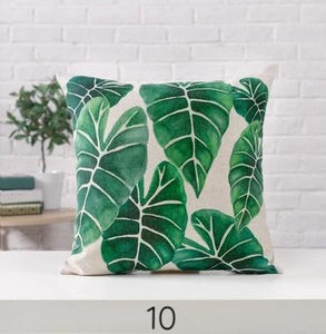 Tropical Plant Cushion Covers Coastal Home Decor