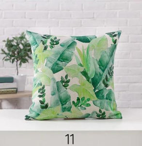 Tropical Plant Cushion Covers Coastal Home Decor