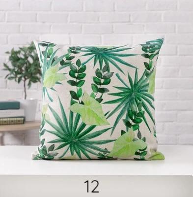 Tropical Plant Cushion Covers Coastal Home Decor