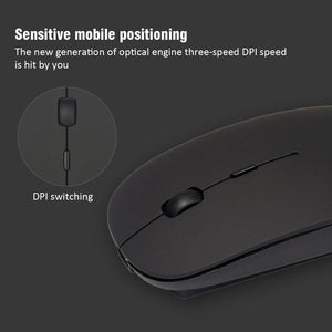 Wireless Ergonomic Rechargeable Computer Mouse