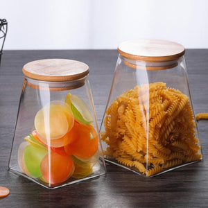 Stylish Glass Stackable Kitchen Storage Containers