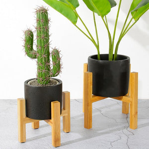 Bamboo Pot Holder Indoor Plant Stand Home Decor