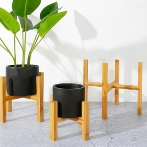 Bamboo Pot Holder Indoor Plant Stand Home Decor