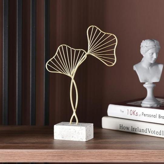 Gingko Leaves Sculpture Home Decor