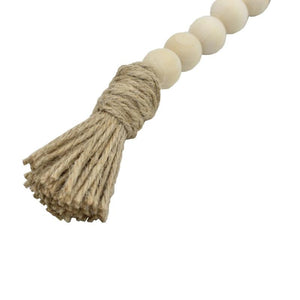 Natural Wooden Beaded Tassel Country Home Decor