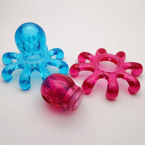 Pink Or Blue Portable Handheld Back Head Octopus Massager