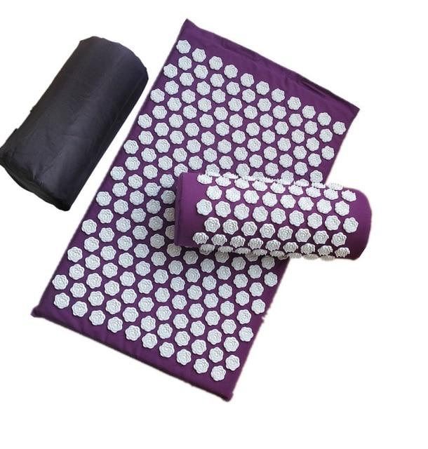 Lotus Acupressure Mat Cushion Pillow Yoga Stress Relief Relaxation F01