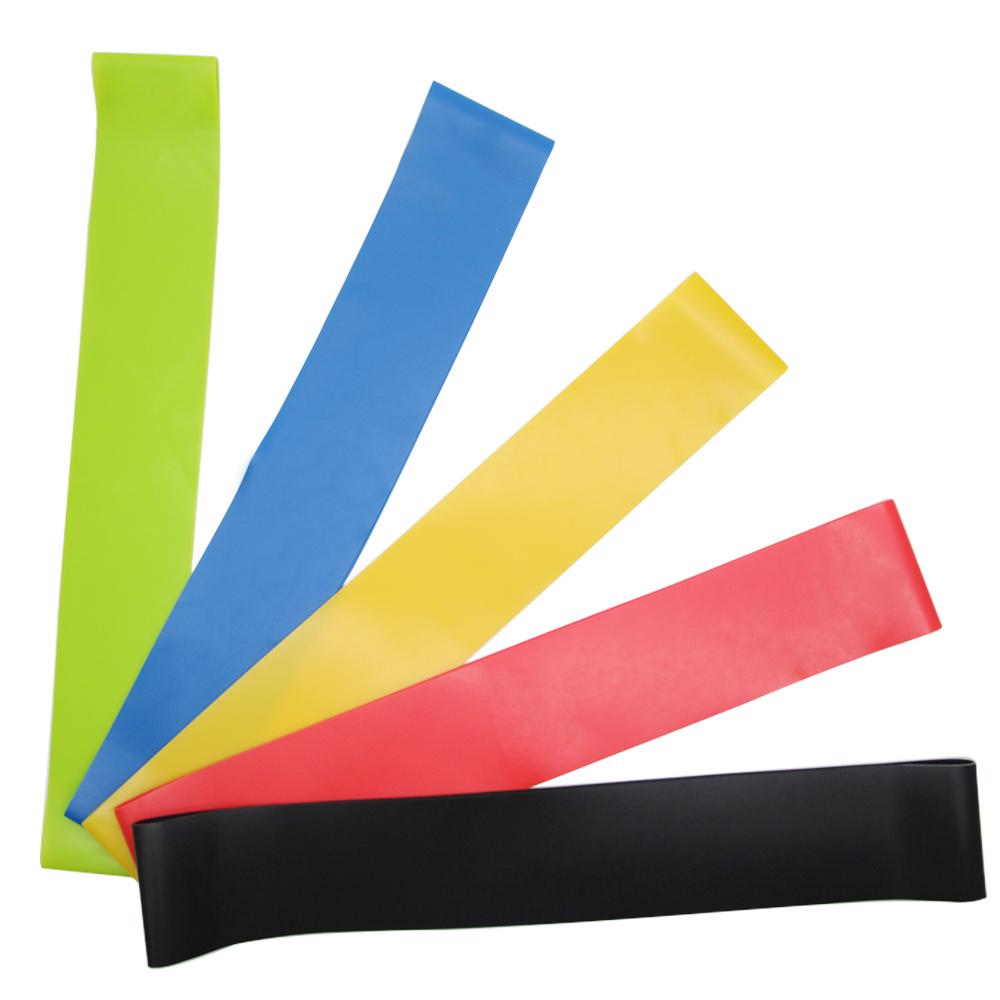 Set Of 5 Sizes Resistance Exercise Mini Bands Gym Strength Workout Fit ...