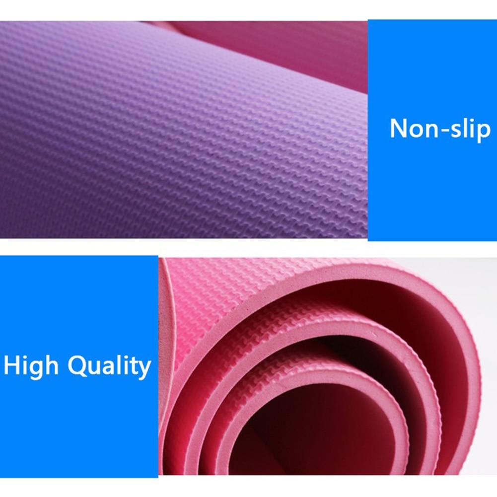 6Mm Eva Yoga Mat Fitness Pilates Home Gym Non Slip Exercise Purple Pink Blue