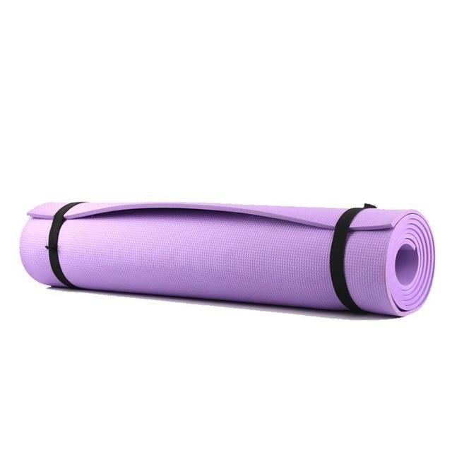 6Mm Eva Yoga Mat Fitness Pilates Home Gym Non Slip Exercise Purple Pink Blue