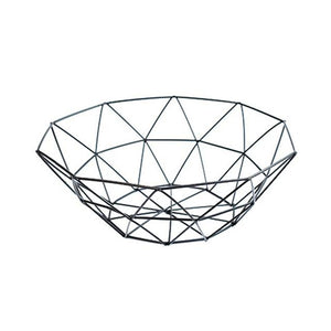 Creative Geometric Metal Fruit Basket Storage Bowl