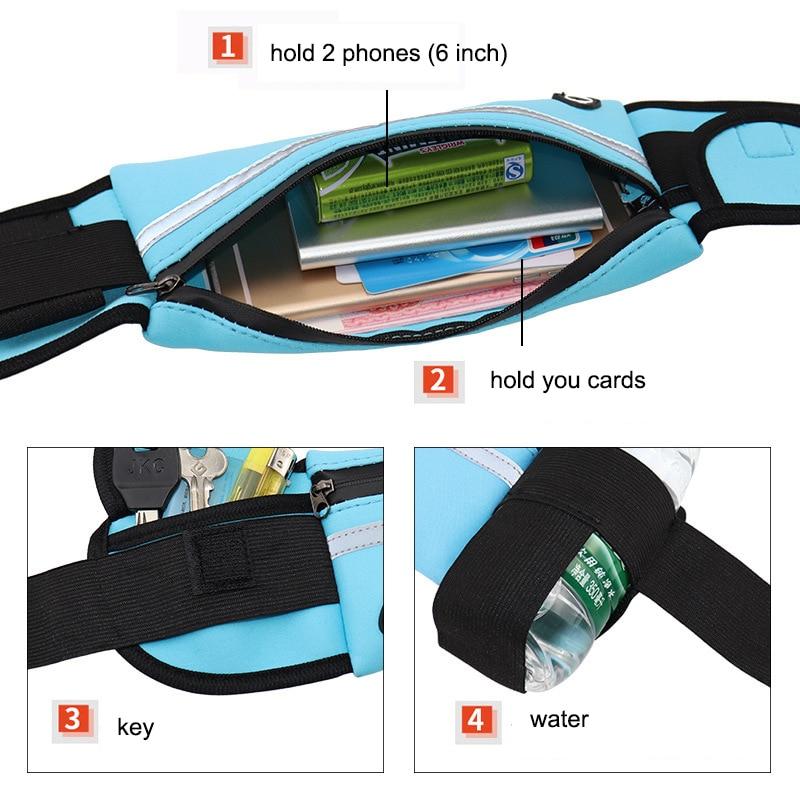 Running Bum Bag Fanny Pack Travel Waist Bags Money Zip Belt Pouch Sports Wallet