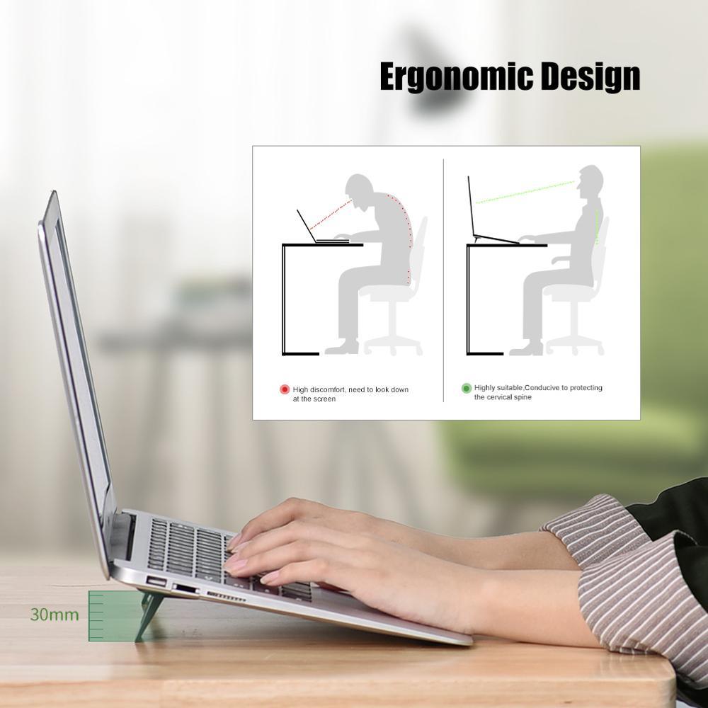 Mini Portable Laptop Notebook Stand Ergonomic Home Office Accessories