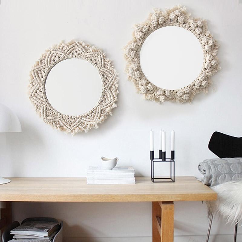 Macrame Mirror Boho Home Decor