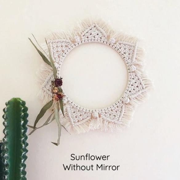 Macrame Mirror Boho Home Decor