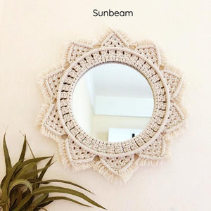 Macrame Mirror Boho Home Decor