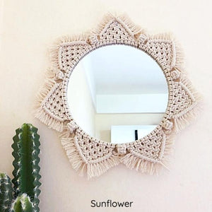 Macrame Mirror Boho Home Decor