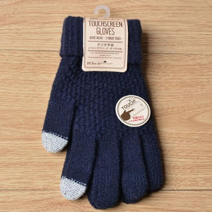 Smart Touchscreen Cashmere Knitted Winter Gloves Women