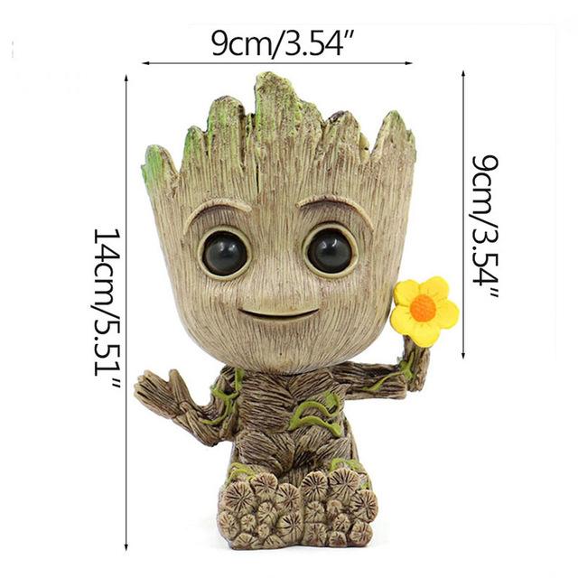 Baby Groot Mini Flowerpot Plant Holder Desktop Decoration Home