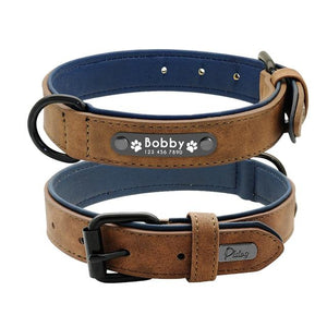 Suede Custom Dog Collar Leash Set