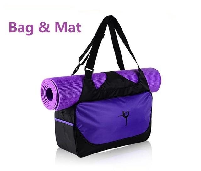 Multi Purpose Gym Bag With Yoga Mat In Blue / Pink Green Purple Orange