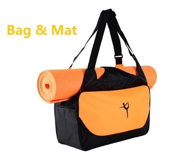 Multi Purpose Gym Bag With Yoga Mat In Blue / Pink Green Purple Orange