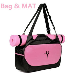 Multi Purpose Gym Bag With Yoga Mat In Blue / Pink Green Purple Orange