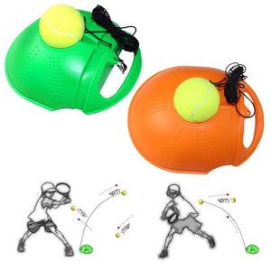 Solo Tennis Trainer With Balls Rebound Practice Training Exercise Home Fitness