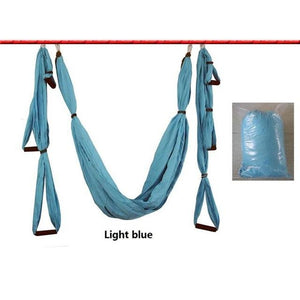 Anti Gravity Aerial Yoga Hammock Hanging Belt Swing Trapeze Home Gym Fitness Exercises