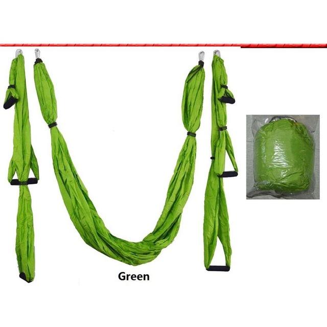 Anti Gravity Aerial Yoga Hammock Hanging Belt Swing Trapeze Home Gym Fitness Exercises