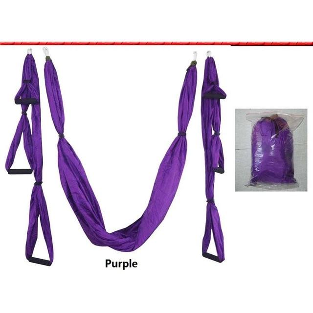 Anti Gravity Aerial Yoga Hammock Hanging Belt Swing Trapeze Home Gym Fitness Exercises